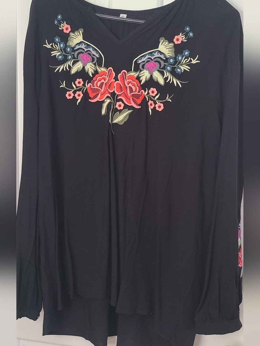 100% Rayon Black Tunic NWT